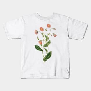 Delicate pink botanical Kids T-Shirt